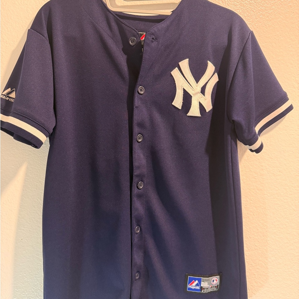 Majestic Blue Baseball Jersey Classic Design